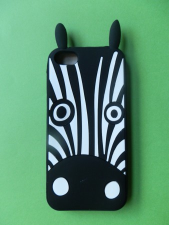 FUNDA SILICONA ZEBRA ESTILO MARC JACOBS. IPHONE 5/5S/5C.