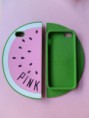 FUNDA SILICONA SANDIA ESTILO VICTORIA´S SECRET. iPHONE 5/5S/5C.
